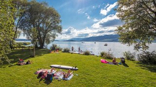 Badeplatz Mörigenbucht